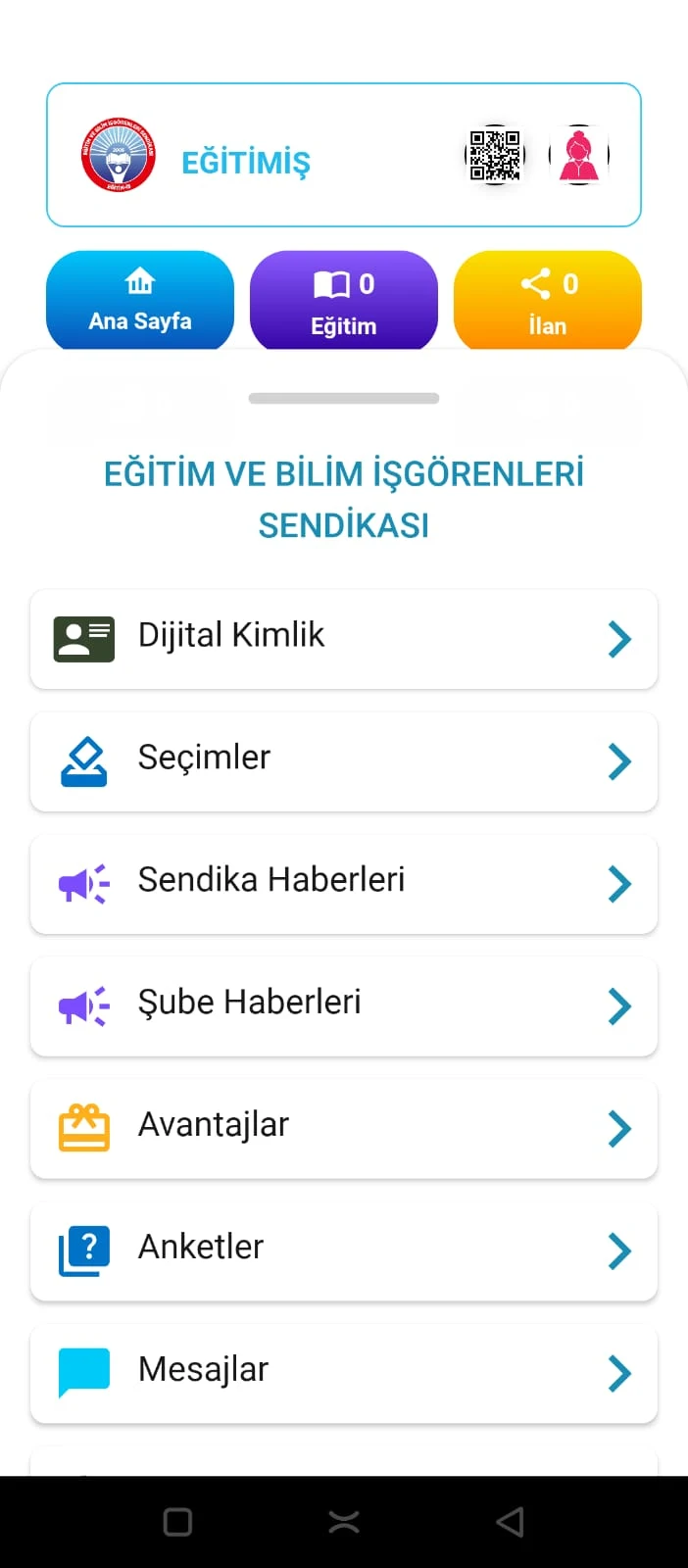 RönesisPRO uygulama menüsü